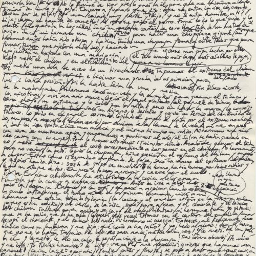 No me rayes "La chupanga" 1, manuscrito (Jq Ruiz Millet)