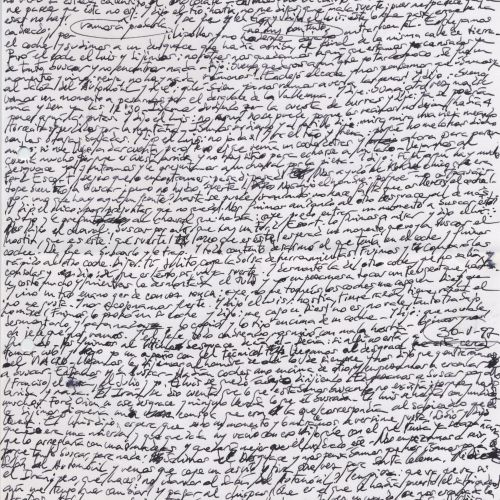 Sabotaje: Arte/Adrenalina "El Salón del Automóvil" 2, manuscrito (Jq Ruiz Millet)