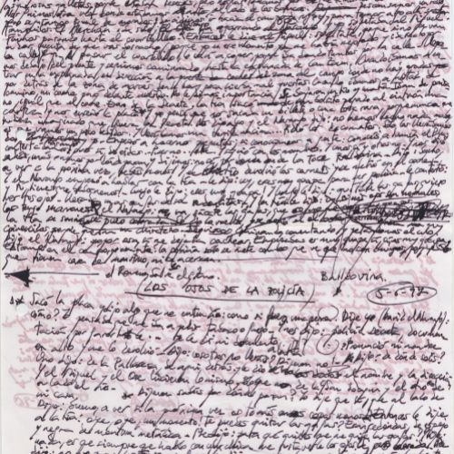 No me rayes "Los ojos de la policía" 2, manuscrito (Jq Ruiz Millet)