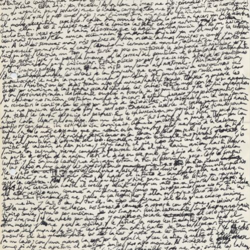 Sabotaje: Arte/Adrenalina "Su herencia" 1, manuscrito (Jq Ruiz Millet)