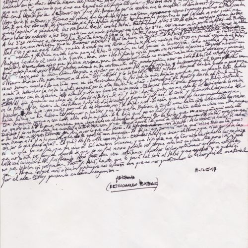 No me rayes "Deshinchando ruedas", manuscrito (Jq Ruiz Millet)