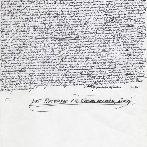 No me rayes "La culpa de todo", manuscrito (Jq Ruiz Millet)