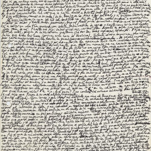 No me rayes "Espiritismo" 4, manuscrito (Jq Ruiz Millet)