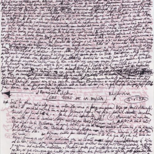 No me rayes "Los ojos de la policía" 2, manuscrito (Jq Ruiz Millet)