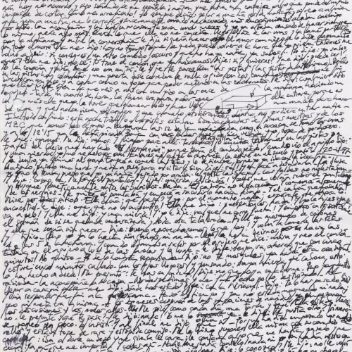 Sabotaje: Arte/Adrenalina "Su herencia" 3, manuscrito (Jq Ruiz Millet)