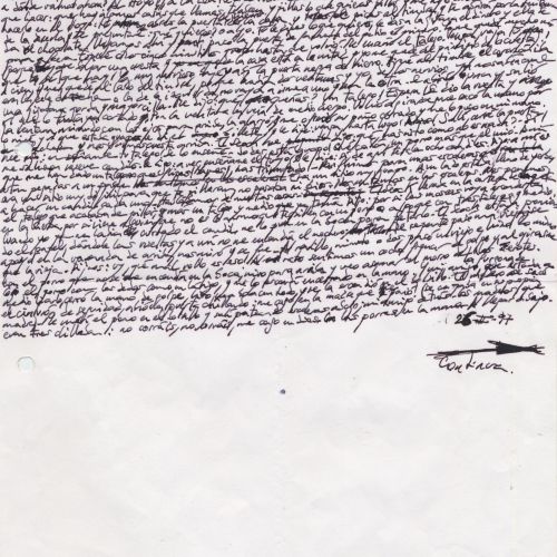 No me rayes "Pillando" 1, manuscrito (Jq Ruiz Millet)