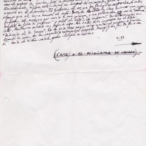 No me rayes "Léame", manuscrito (Jq Ruiz Millet)